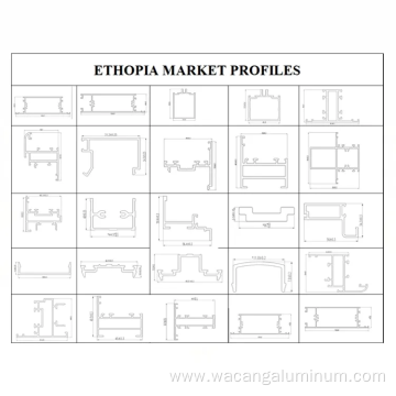 Ethiopia Market Aluminium Profile for Alco-5 system